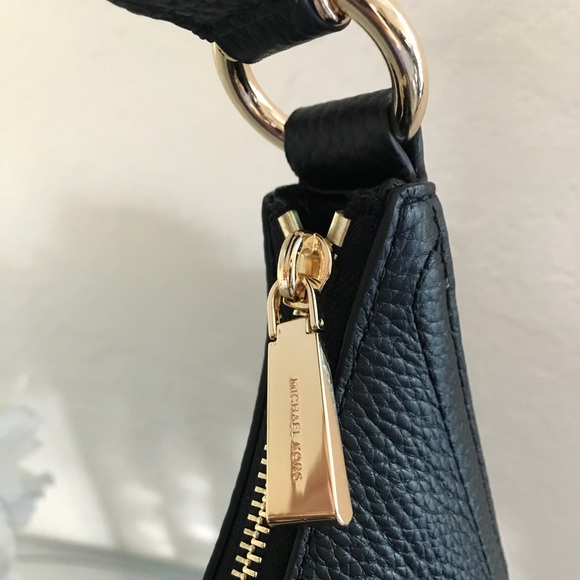 Michael Kors Lydia Black Shoulder Bag Purse - Picture 5 of 8